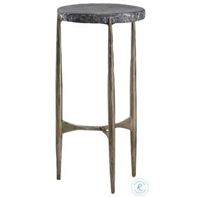 Signature Designs Gray Marble And fossil stone Tybalt Spot Table