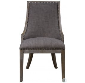 Aidrian Charcoal Gray Accent Chair