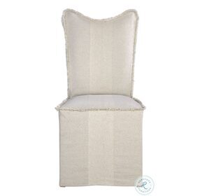 Lenore Neutral Linen Dining Chair Set of 2