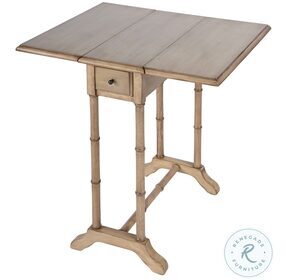 Darrow Antique Beige Foldable End Table