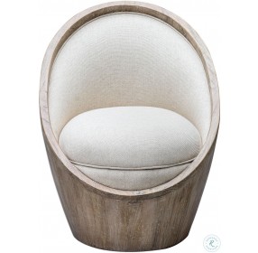 Noemi Warm Oatmeal Accent Chair