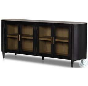 Tolle Drifted Matte Black 82" Sideboard