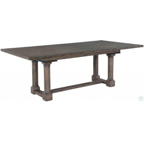 Lincoln Park Gray Trestle Extendable Dining Table