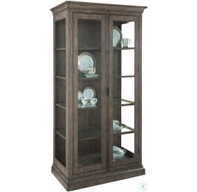 Lincoln Park Gray Display Cabinet