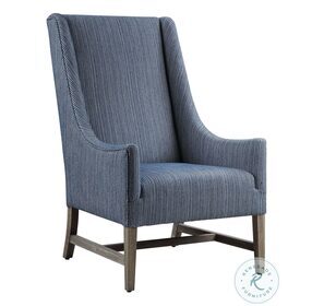 Galiot Blue and White Accent Chair