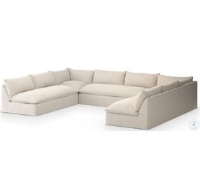 Grant Faye Sand Outdoor 5 Piece Sectional