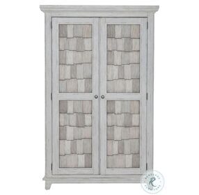 River Place Riverstone White And Tobacco Armoire