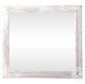 River Place Riverstone White And Tobacco Mirror