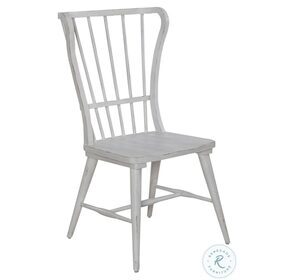 River Place Riverstone White And Tobacco Windsor Back Side Chair Set of 2