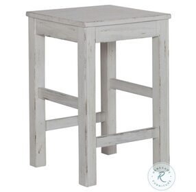 River Place Riverstone White And Tobacco Console Stool