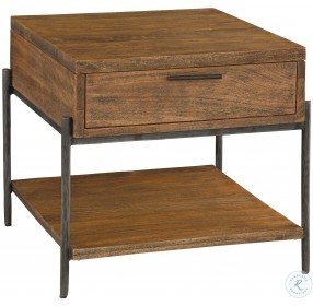 Bedford Park Brown and Gray Drawer End Table
