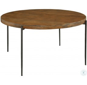 Bedford Park Brown and Gray Round Dining Table