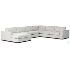 Colt Merino Cotton 4 Piece Sectional with LAF Chaise
