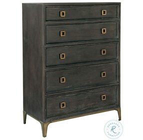 Edgewater Brown And Antique Brass Chest