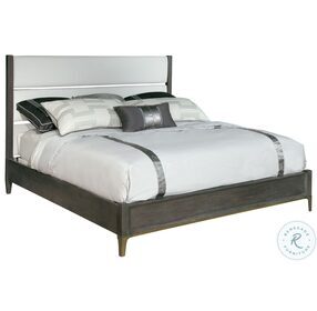 Edgewater Soft White Upholstered King Panel Bed