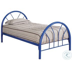Marjorie Blue Twin Metal Bed