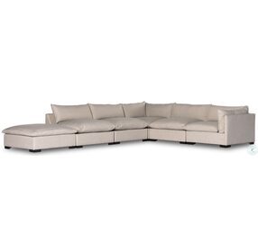 Westwood Bennett Moon 5 Piece RAF Sectional with Ottoman