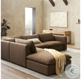 Ingel Antwerp Cafe 4 Piece RAF Sectional with Ottoman