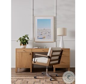 Isador Dry Wash Poplar Executive Home Office Set