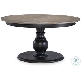 Halifax Flax And Java Extendable Round Dining Table