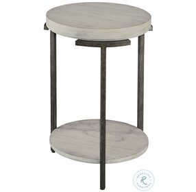 Sierra Heights Natural And Iron Black Chairside Table
