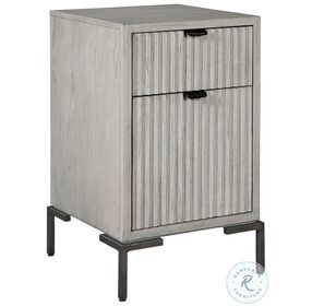 Sierra Heights Natural And Iron Black File Cabinet