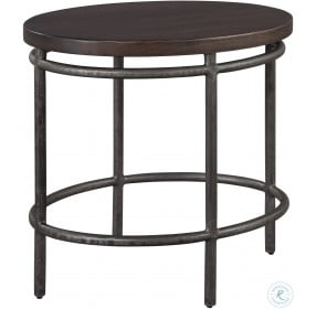 Oval Lamp End Table