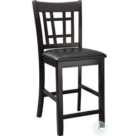 Junipero Dark Cherry Counter Height Chair Set of 2