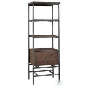 Special Reserve Deep Brown Waxy Patina Floating Open Etagere