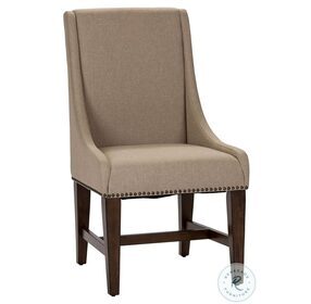 Armand Antique Brownstone Upholstered Side Chair Set of 2