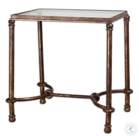 Warring Rustic Bronze End Table