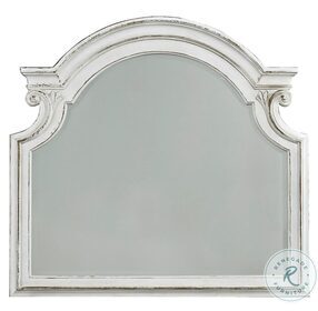 Magnolia Manor Antique White And Weathered Bark 46" Mirror
