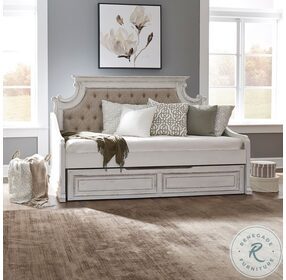 Magnolia Manor Antique White Twin Daybed with Trundle