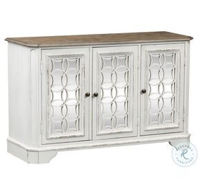 Magnolia Manor Antique White And Weathered Bark 51" TV Console