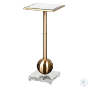 Laton Brushed Brass Accent Table