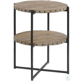 Kamau Black and Brown Accent Table