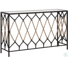 Darya Aged Black Console Table