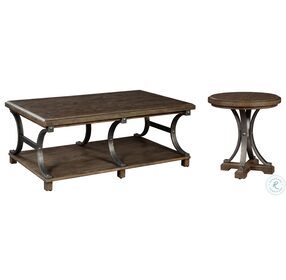 Wexford Natural Wood Tones Rectangle Occasional Table Set