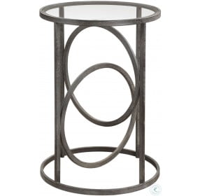 Lucien Aged Black Accent Table