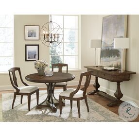 Wexford Natural Wood Tones Round Dining Room Set