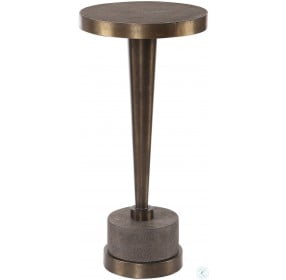 Masika Anodized Bronze Accent Table