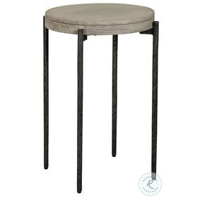 Bedford Park Gray And Forged Iron End Table