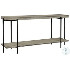 Bedford Park Gray And Forged Iron Sofa Table