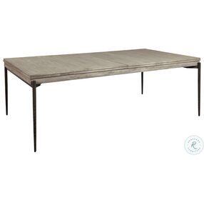 Bedford Park Gray And Forged Iron Extendable Dining Table