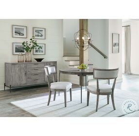 Bedford Park Gray And Forged Iron Dining Room Set