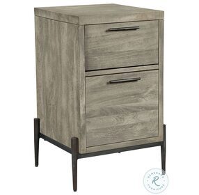 Bedford Park Gray And Forged Iron File Cabinet
