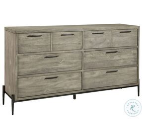 Bedford Park Gray And Forged Iron Dresser