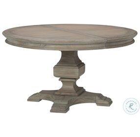 Wellington Estates Driftwood Round Extendable Dining Table