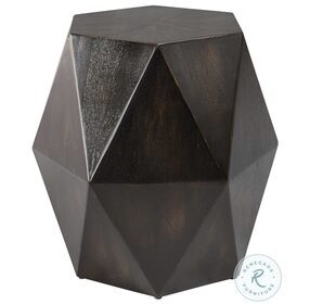 Volker Black Geometric Accent Table