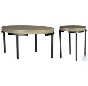 Scottsdale Sand Dune And Aged Iron Oval  Occasional Table Set